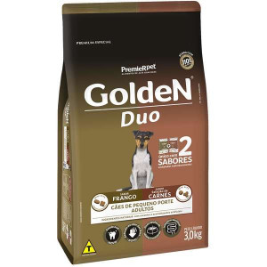Ração Premier Pet Golden Duo Cães Adultos Pequeno Porte Frango e Carne  - 3kg